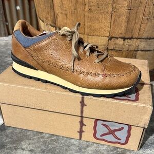 Women’s Twisted X Brown and Black Leather Sneakers